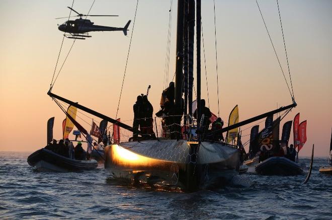 Le Cléac'h and Thomson revel in the Vendée Globe glory © Jean-Marie Liot / DPPI / Vendée Globe http://www.vendeeglobe.org